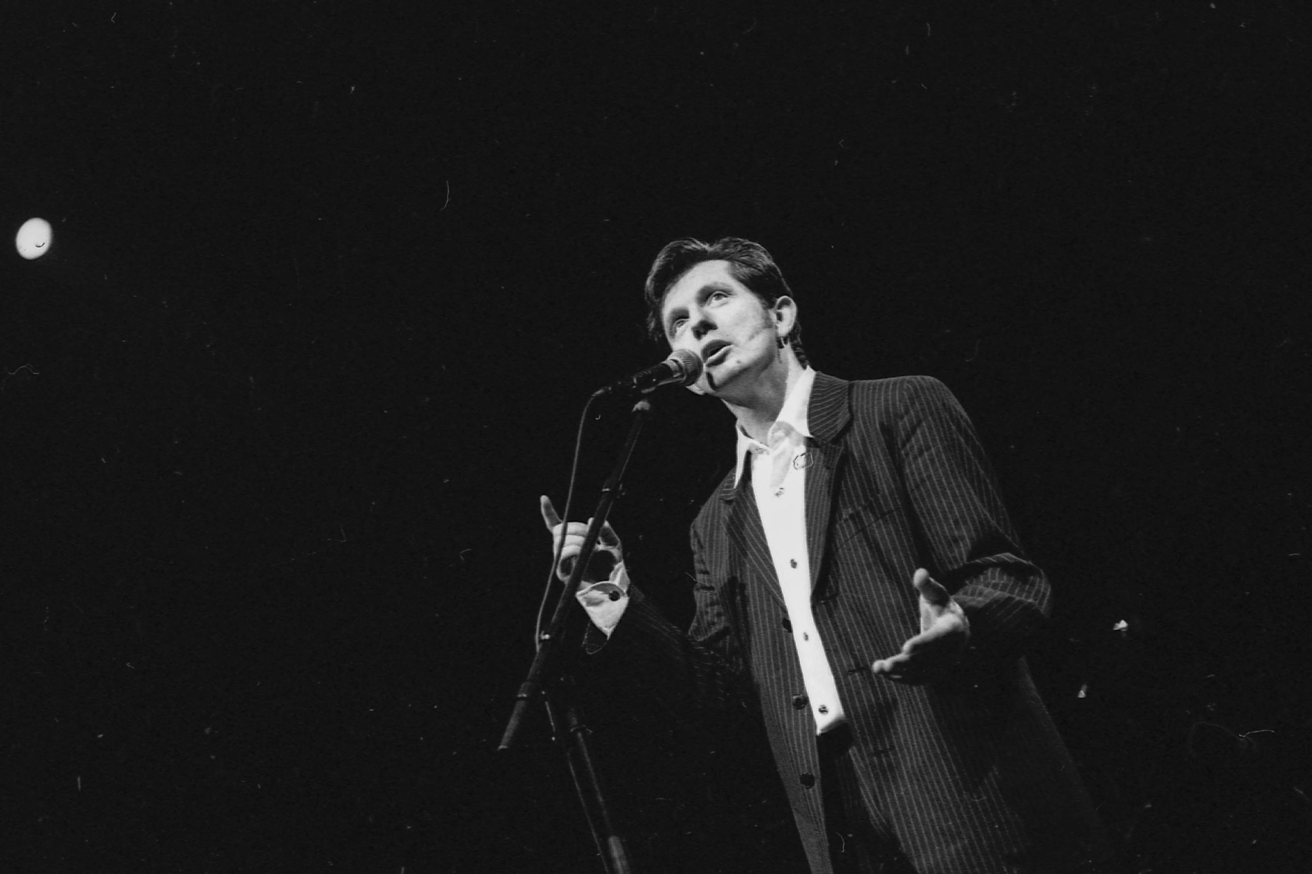 Le chanteur lyonnais Kent, le 16 janvier 1994. / Photo Joël Philippon