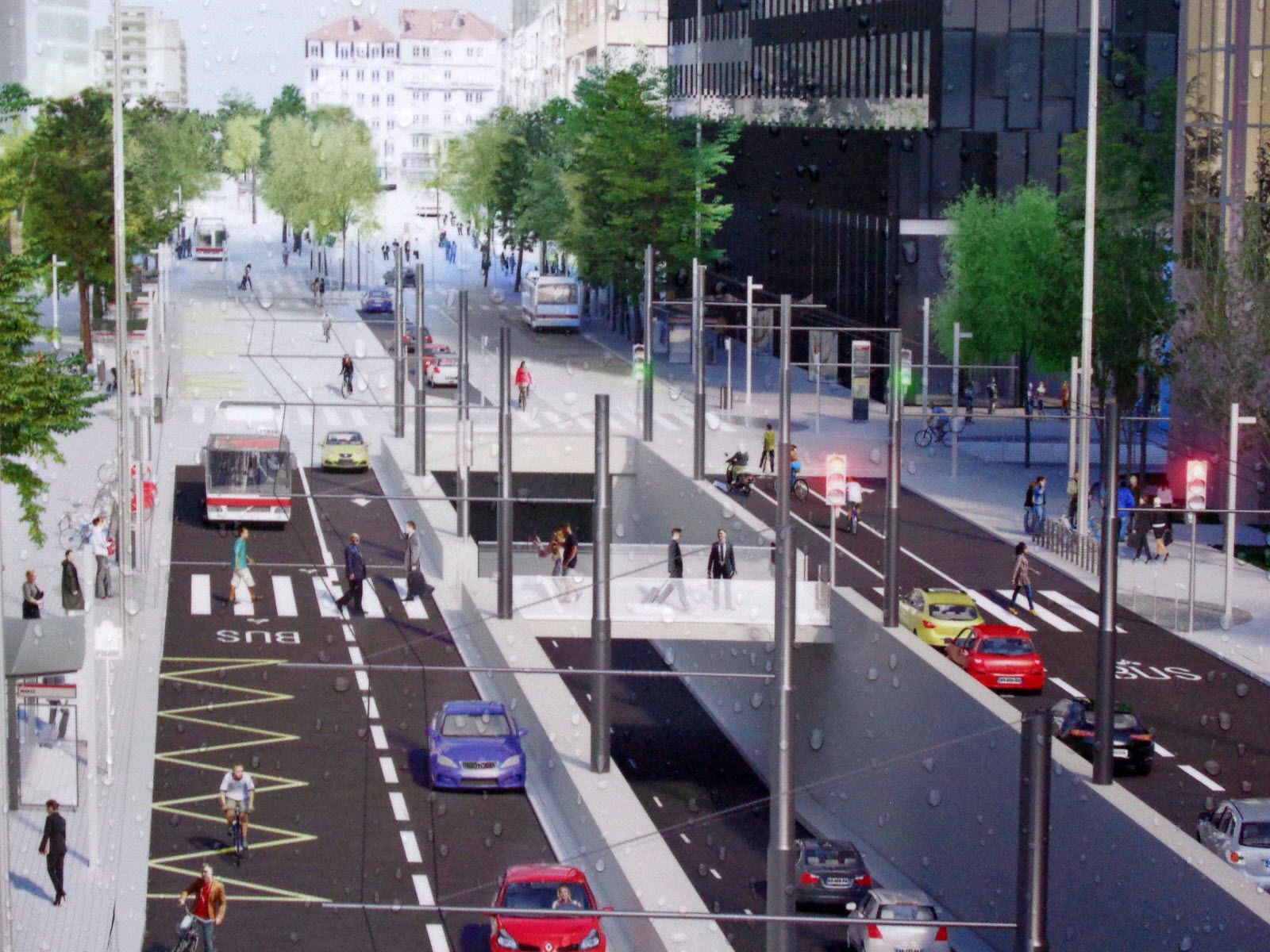 Le futur boulevard Vivier-Merle. Photo Le Progrès/ Horoma-L'AUC