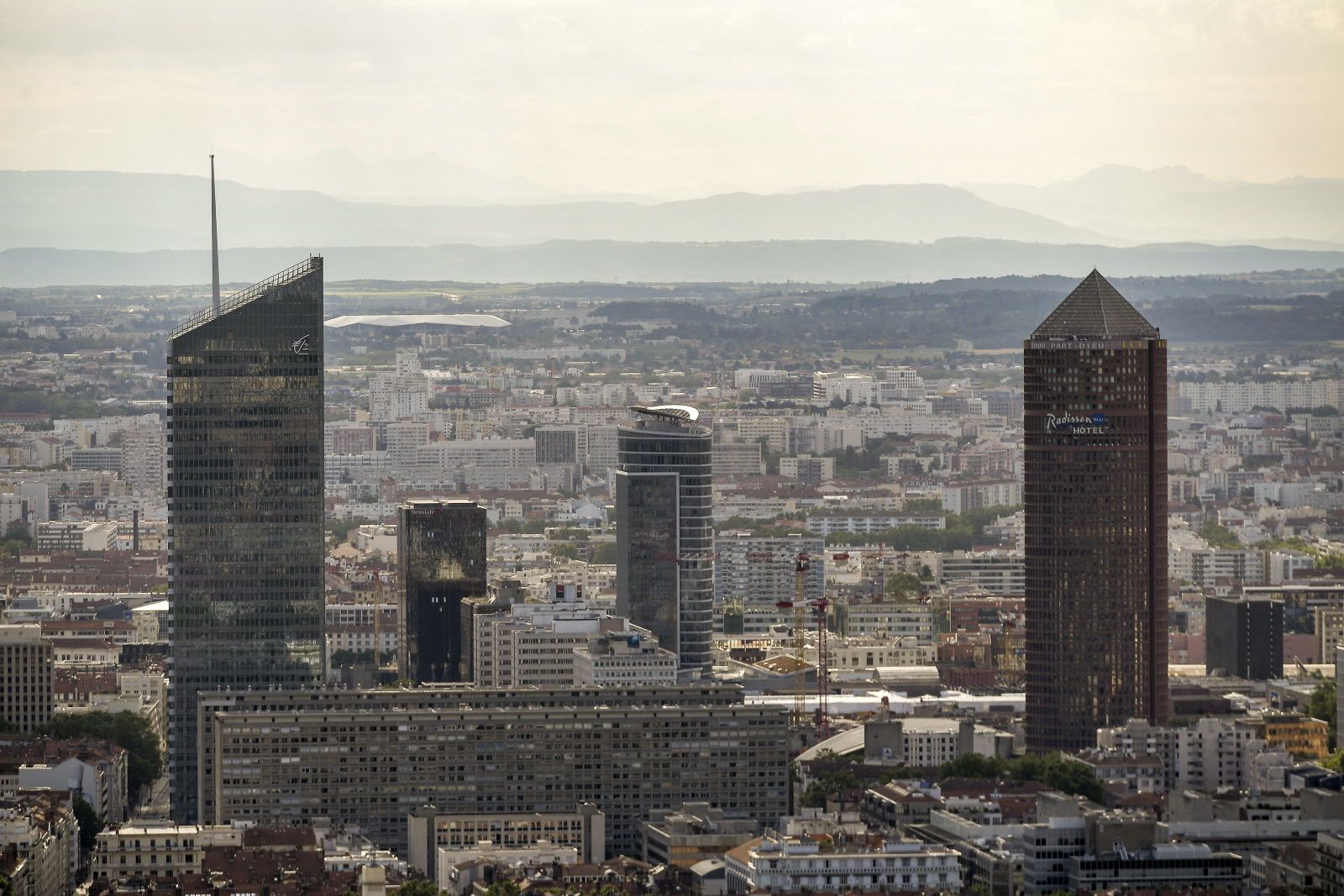 La skyline de Lyon en 2019. Photo Le Progrès/ Maxime JEGAT