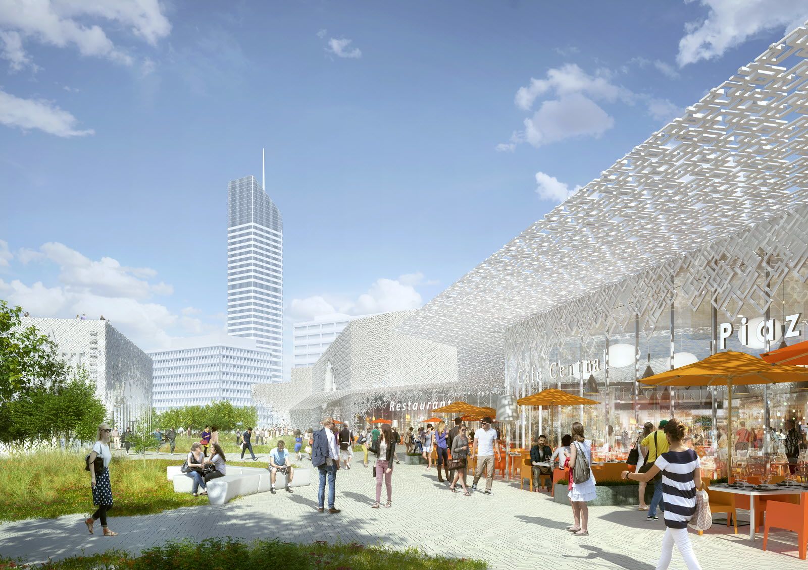 Le projet global de réaménagement du centre commercial, propriété est estimé à 350 millions d’euros. Illustration Le Progrès/ MVRDV