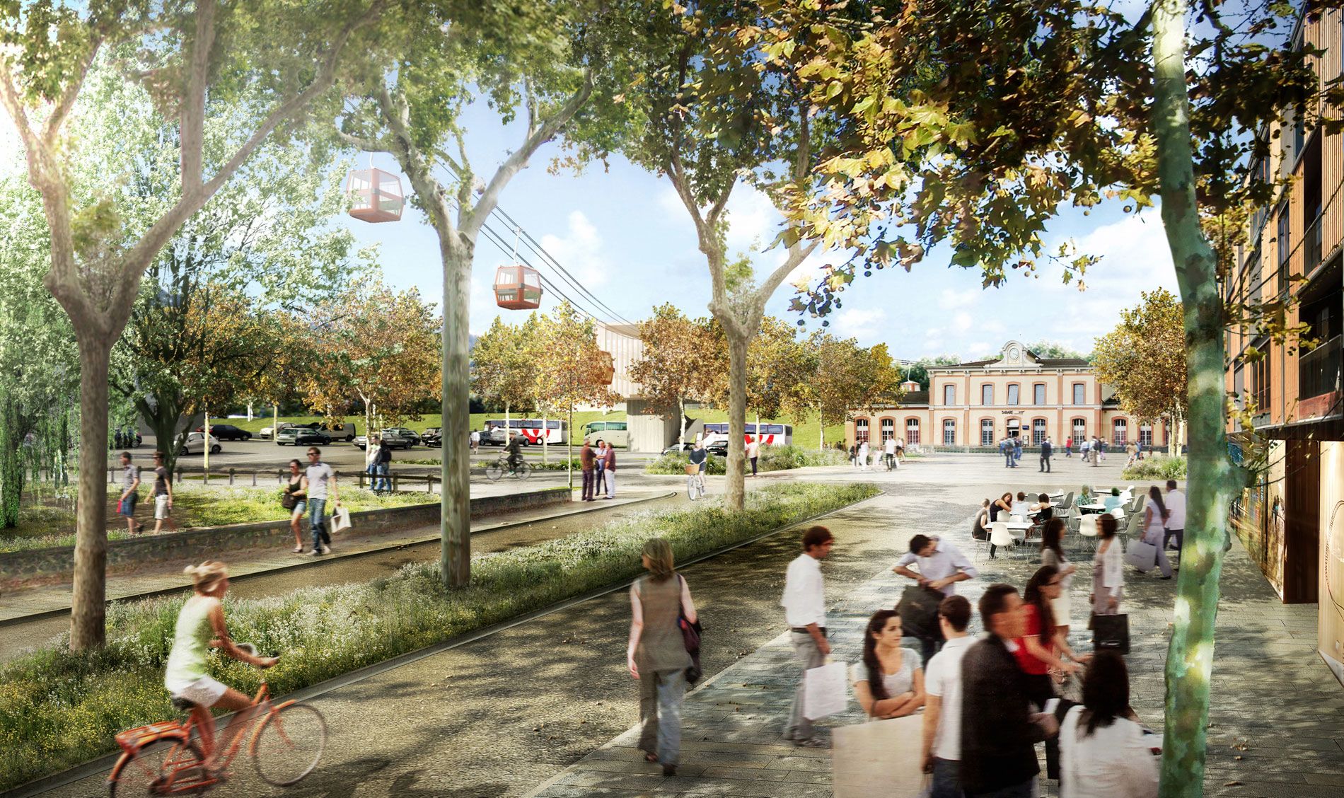Le projet d'éco-quartier de Tarare. @Cabinet d'architecte P. Chavannes