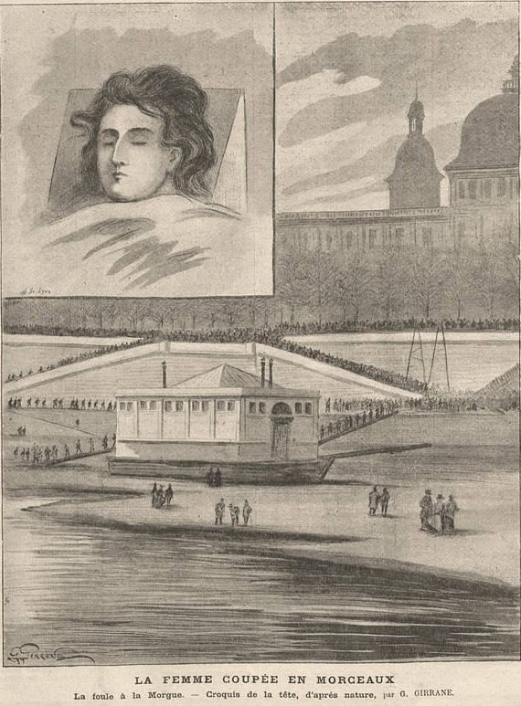 Dessin Le Progrès Illustré par Girrane. Février 1901. La femme coupée en morceaux