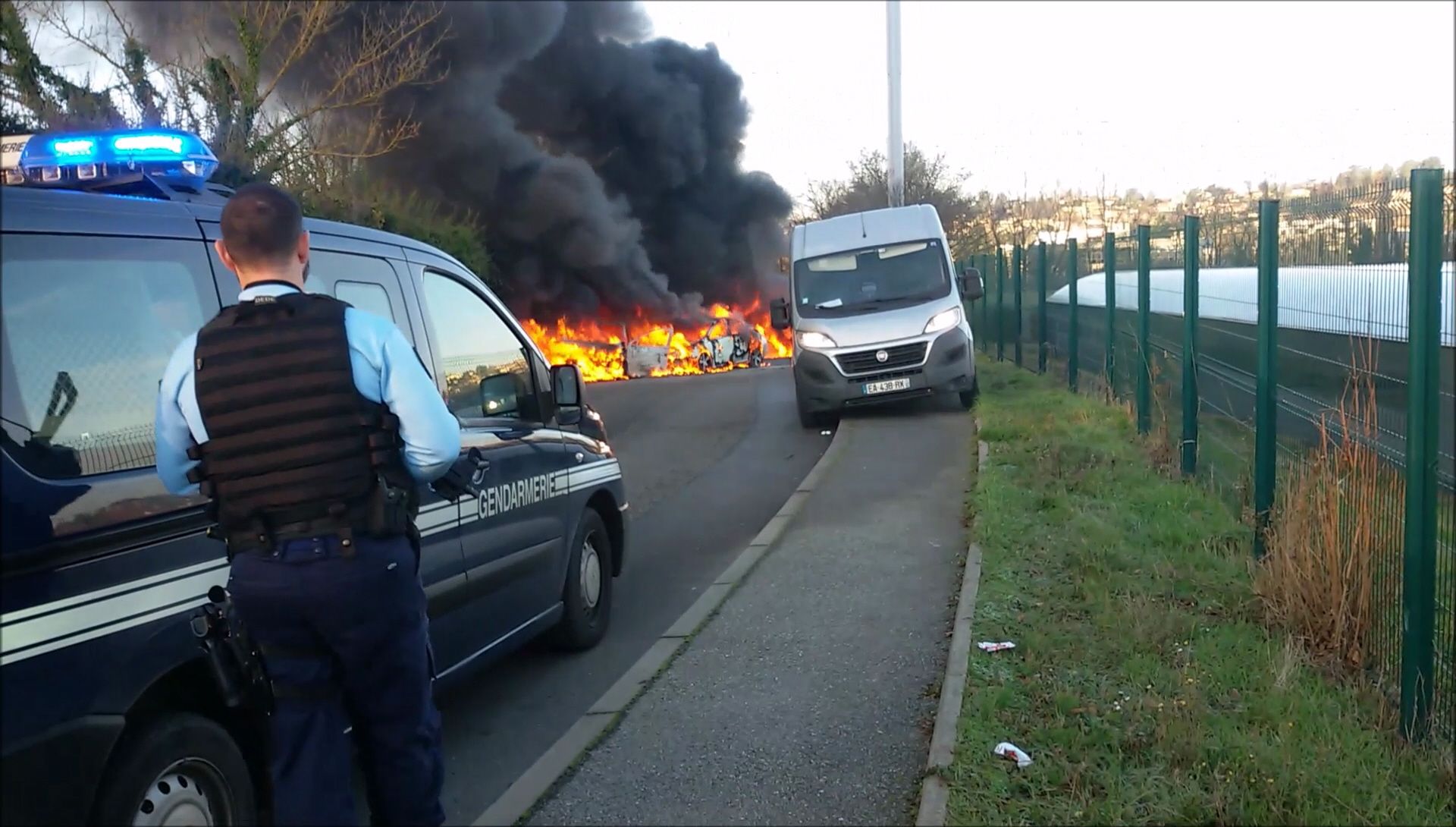 Les faits se sont déroulés vers 9 heures, à proximité d'un lycée horticole. Plusieurs témoins ont assisté à l'attaque. Photo DR