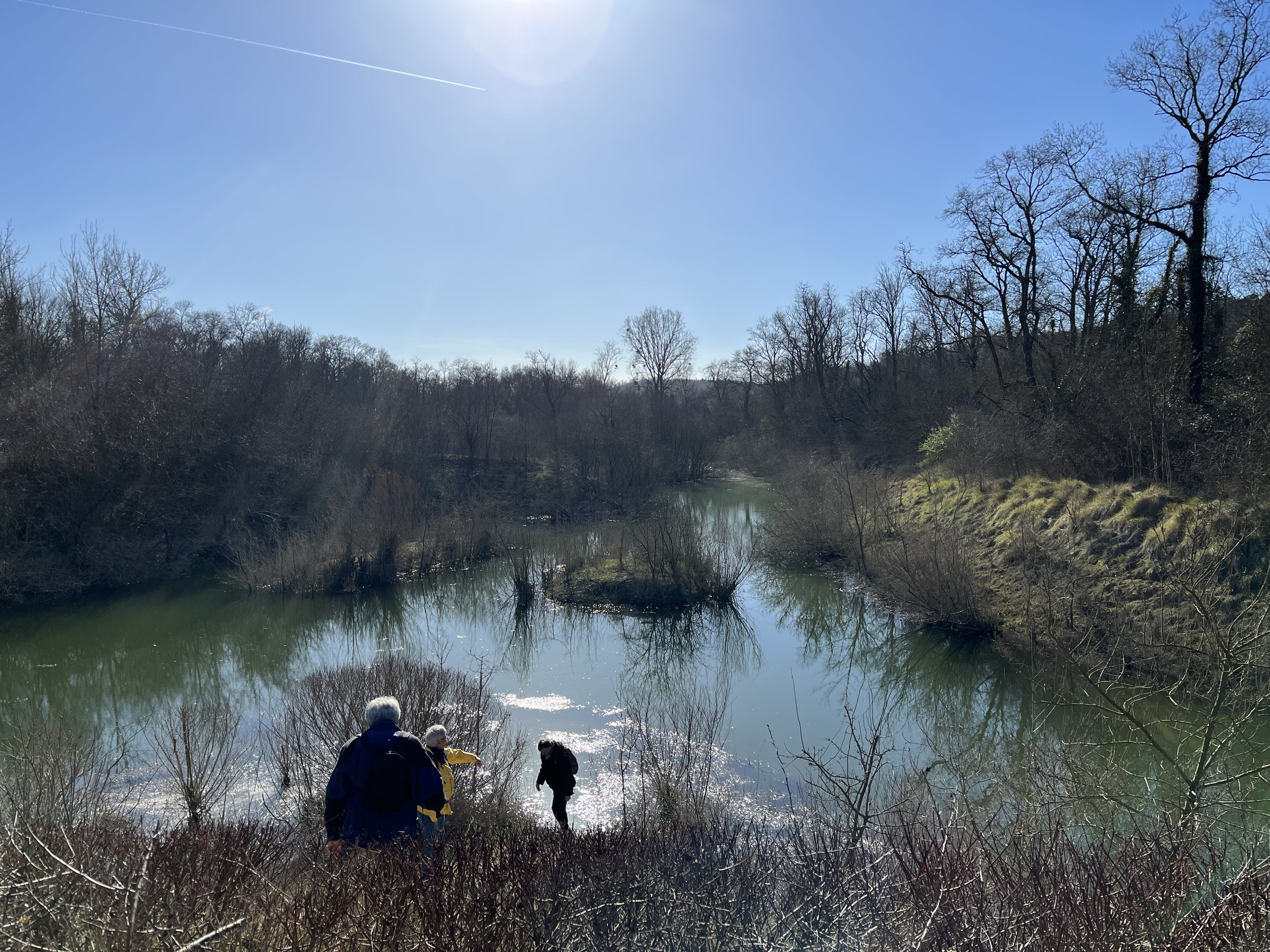 La deuxième étape, à l'observatoire, où l'on rencontre la botaniste. Photo Progrès/Hugo PONCET